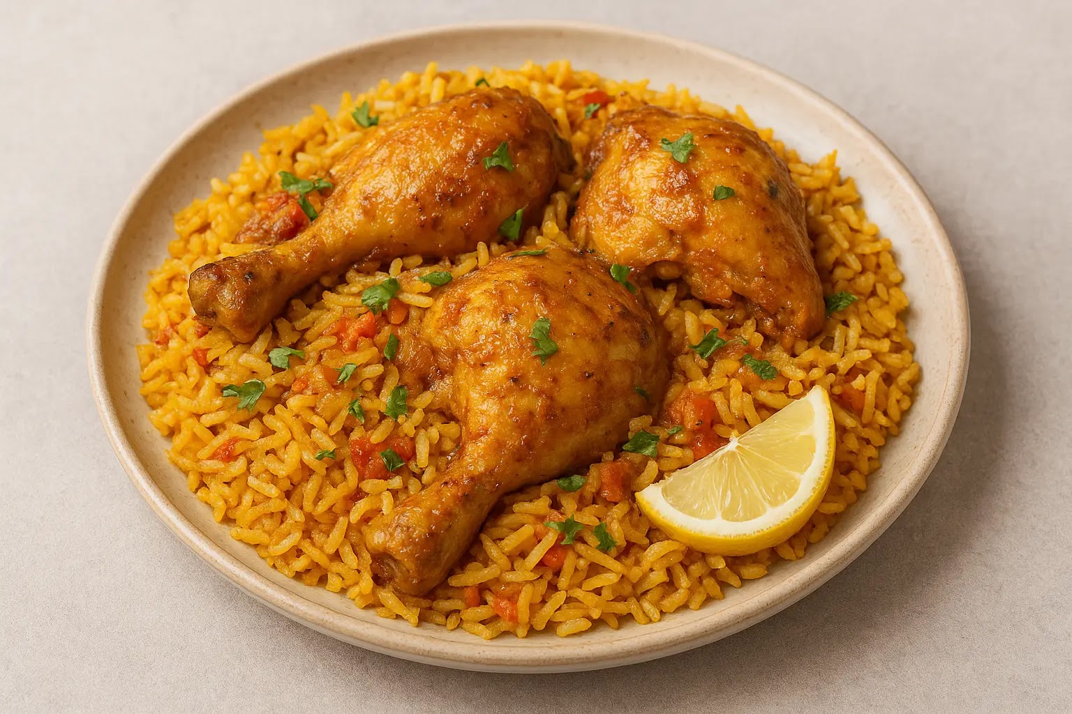 🍗🇮🇳 أرز برياني بالدجاج – نكهة هندية ساحرة على المائدة العربية