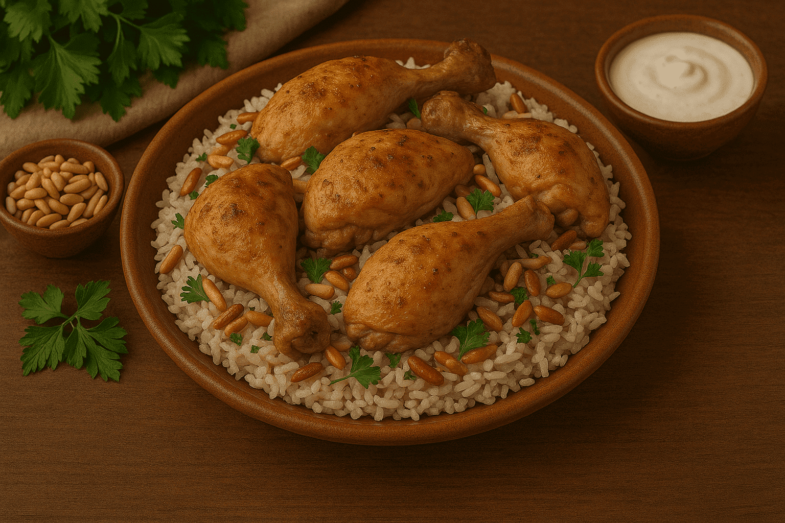 🍗🇵🇸 المنسف الفلسطيني بالدجاج – اختلاف النكهة بين الشام والأردن