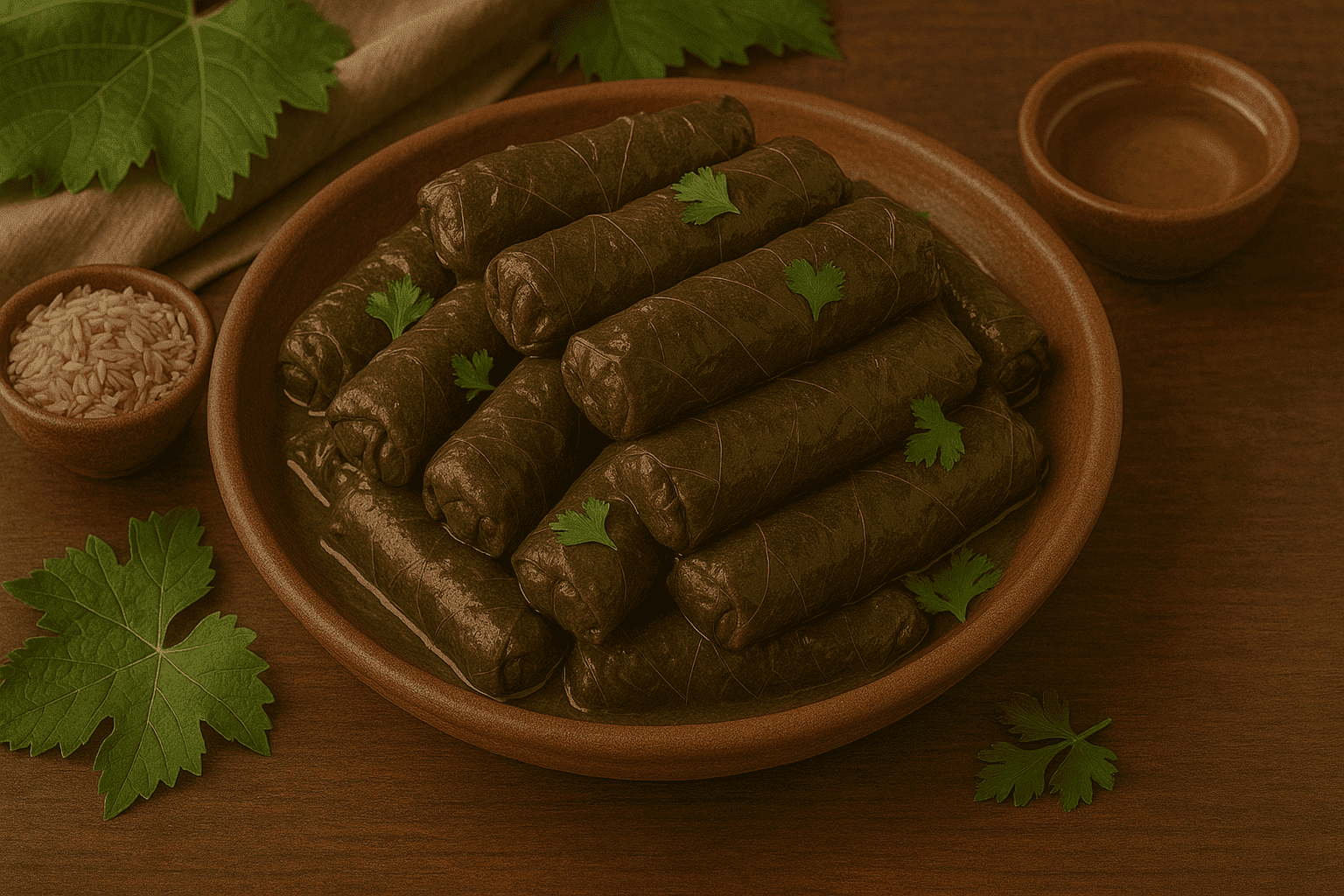 🍃🍋🇵🇸 ورق الدوالي بالزيت – وصفة نابلسية تجمع البساطة والنكهة