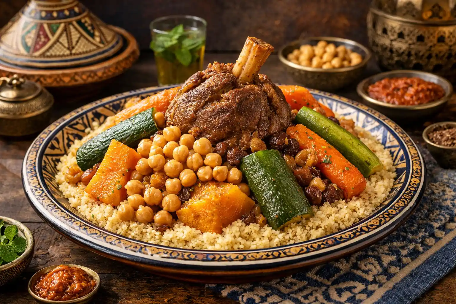 🇲🇦 Couscous Moroccan Style – The Iconic Dish of Moroccan Cuisine