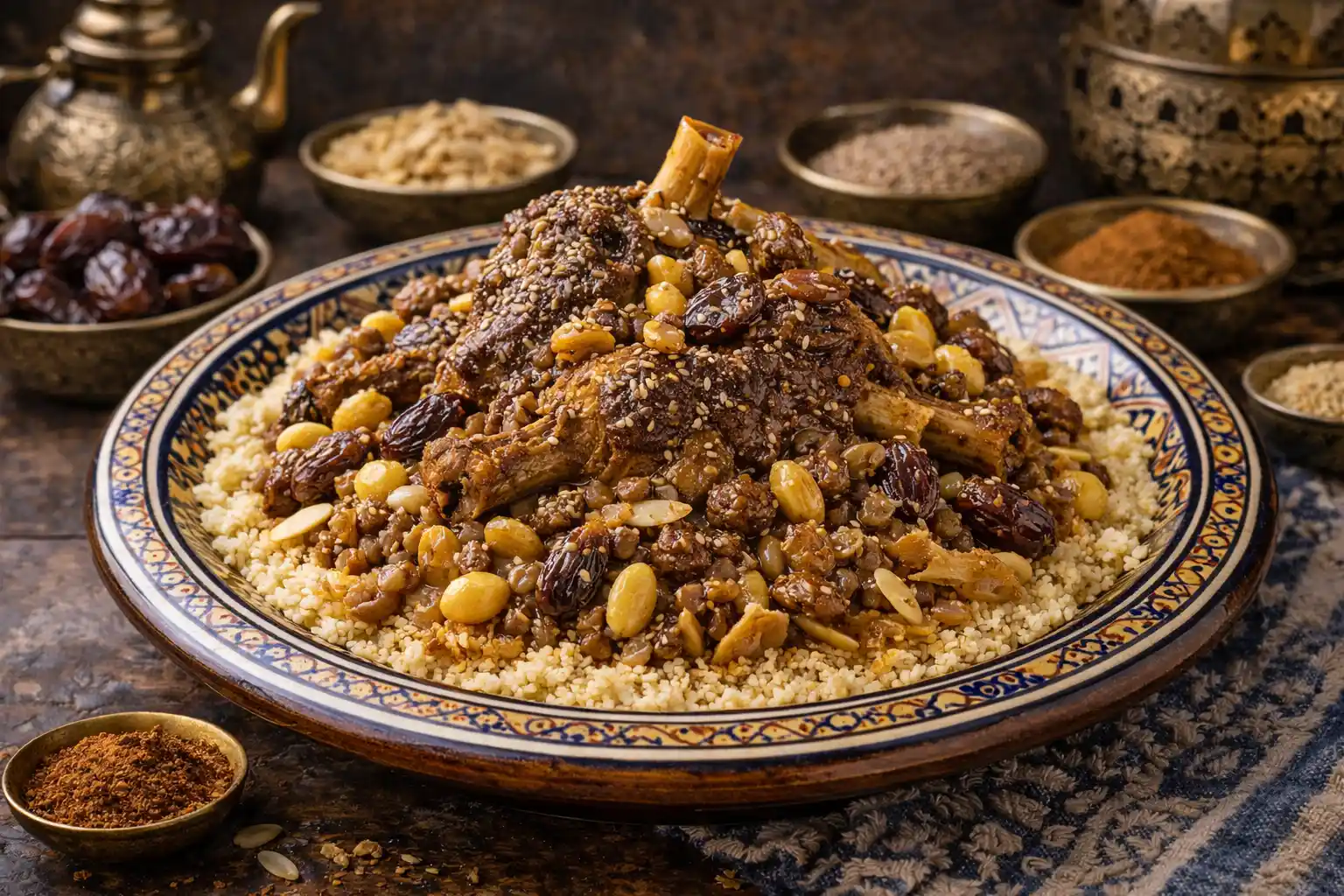 🇲🇦 المروزية المغربية – طاجين العيد الحلو باللحم والعسل ونكهة الأصالة