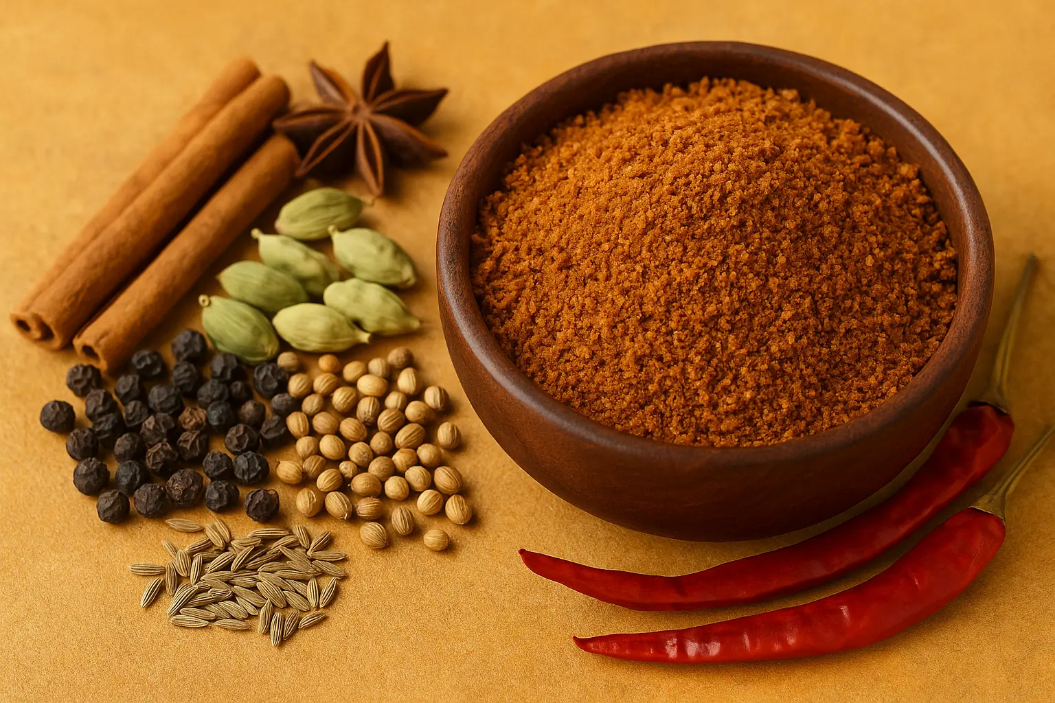 🌶️🇮🇳 كيف يصنع المطبخ الهندي مزيج ماسالا الشهير وما سر نكهته القوية؟