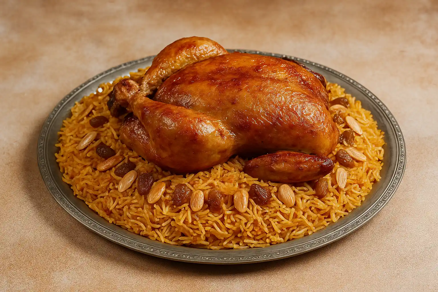 🍗🌾 المدفون بالدجاج – نكهة خليجية مدفونة تحت الأرز والبخار