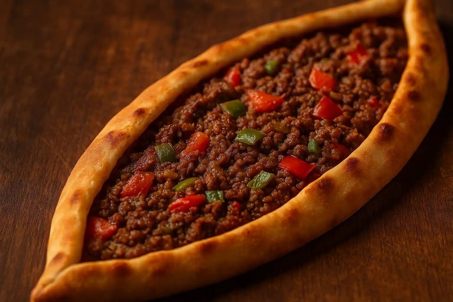 🥙 البيدة التركية باللحم – عجينة رقيقة ونكهة شرقية أصيلة من قلب المطبخ التركي