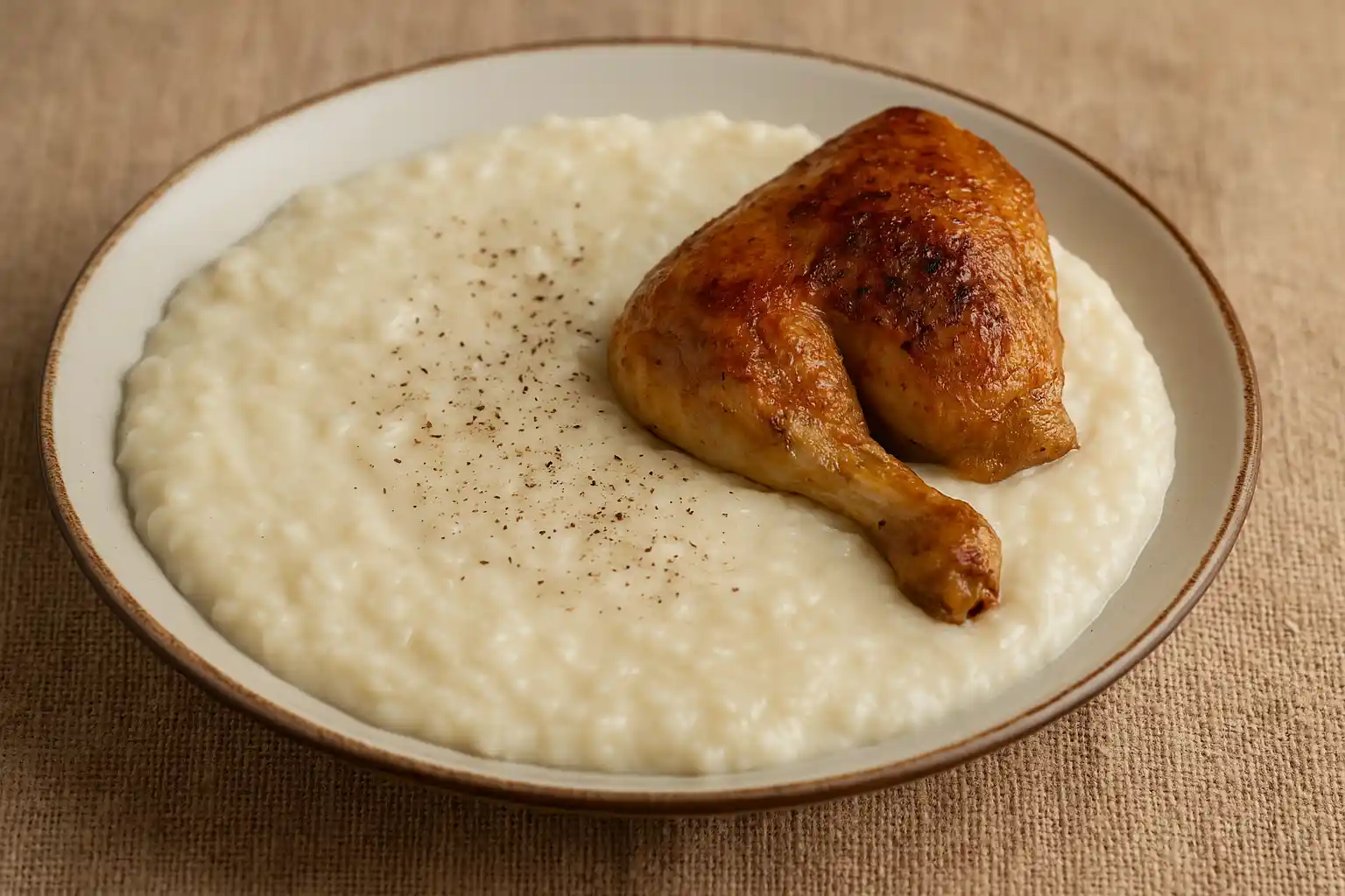 🥛 السليق الطائفي – أرز بالحليب والدجاج بنكهة ناعمة وراقية من مطبخ الطائفٍ