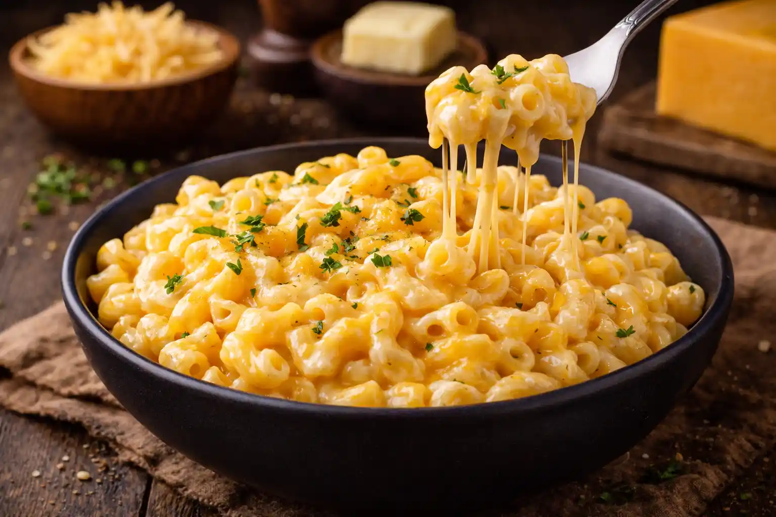 🧀 الماك آند تشيز (Mac and Cheese) – وصفة أمريكية تقليدية بنكهة الجبن الغنية وتاريخها