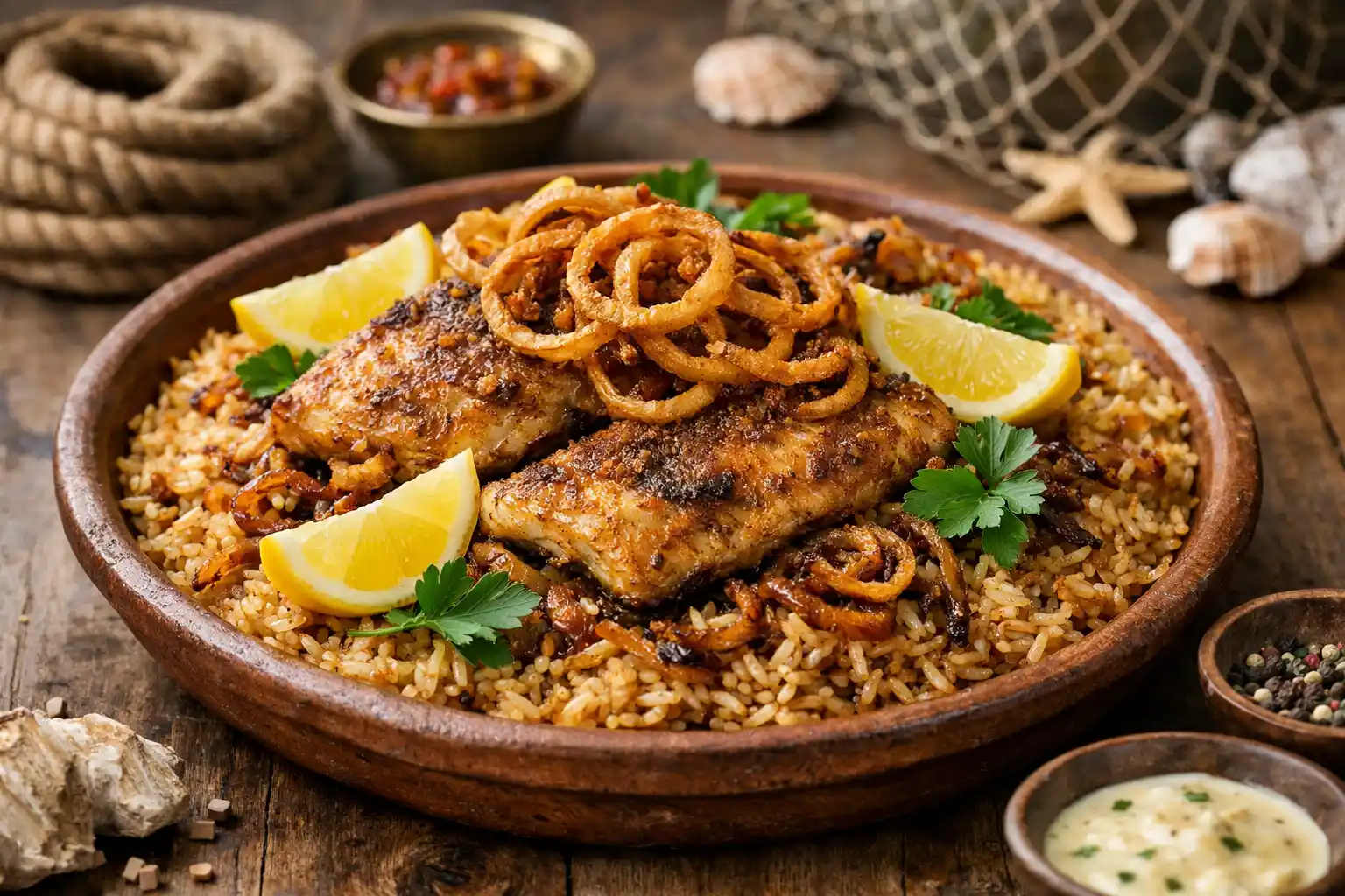 الصيادية السعودية: أرز بالسمك ونكهة البحر الأحمر الأصيلة